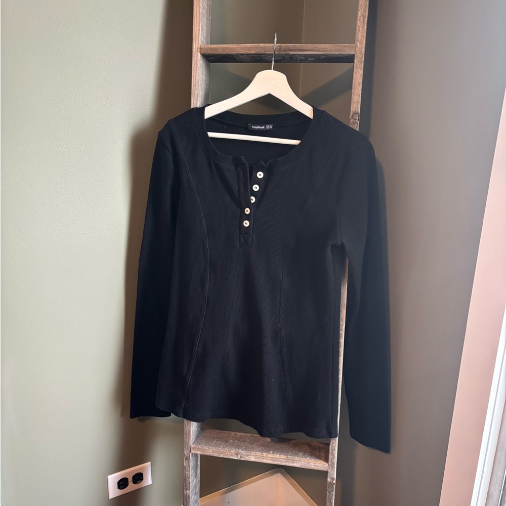PattyBoutik Thick Ribbed Shirt